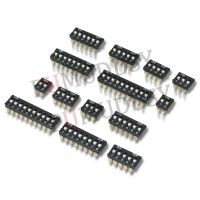 5PCS 2.54mm Pitch Slide Switch 1P 2P 3P 4P 5P 6P 8P 10P  SMD DIP Black Snap Switch Gold Plated Feet Black Toggle Switch