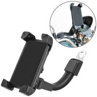 Motorcycle Phone Holder Motorcycle Scooter Rearview Mirror Phone Stand Mount Moto Cellphone Bracket for 3.5-6.5 inch Smartphones