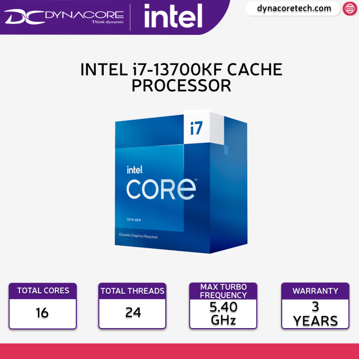  Intel Core i7-13700KF Desktop Processor 16 cores (8 P