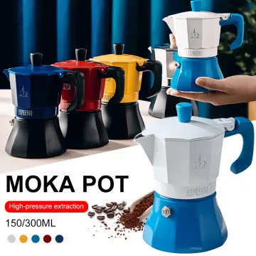 300ml Aluminum Mocha Coffee Pot Authentic Italian Espresso Machine