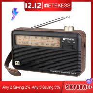 Retekess Máy phát thanh sóng ngắn retro TR614 có khả năng thu nhận tốt nhất thumbnail