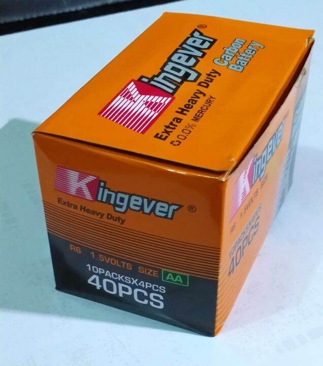 Battery Kingever Extra Heavy Duty Aa And Aaa 10 Packs X 4pcs Or 40pcs