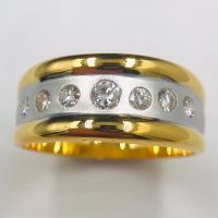 .เครื่องประดับผู้หญิงแหวน เพชรแท้ประดับเพชร สวย VVS1ตัวเรือนเป็นทองคำ 90% 18Kjewelry women ring Real diamonds decorated with beautiful diamonds, VVS1, the body is 90% gold, 18K