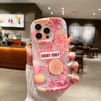 Suitable For iPhone 11 14promax 13Pro 12Pro Max Fashion Summer Lemon Pattern Phone Case for iphone 12 13 14 Pro anti drop silicone protective cover