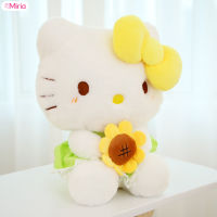 Miria ตุ๊กตาหนานุ่มน่ารักๆลาย Hello Kitty ตุ๊กตาหนานุ่มที่สมจริงตุ๊กตาสตัฟขนนุ่มสบายผิวสำหรับเด็กผู้หญิงคอลเลกชันตกแต่งของขวัญ