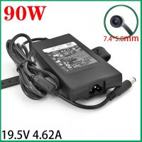 อะแดปเตอร์แล็ปท็อป19.5V 4.62A 90W สำหรับ E4300 E5410 E6400 E6430 N5110เครื่องชาร์จอุปกรณ์พลังงานแบบ Inspiron DC 7.4*5.0มม.