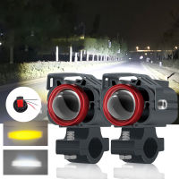 Motorcycle Auxiliary Spotlight Light Motorbike LED Headlight Bulbs External Moto Fog Lights Scooter Driving Lamp 12-80V