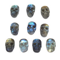 13x18mm Mini Skull Oval CAB Cabochon Natural Stone Labradorite Handmade Gemstone Healing Crystal Jewelry Making Accessories DIY