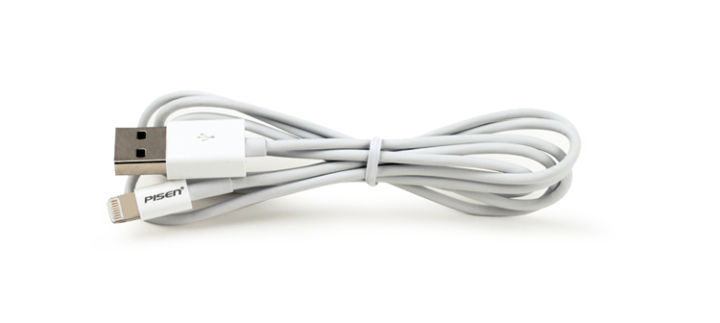 pisen-สายชาร์จ-amp-ส่งข้อมูล-data-transmit-and-charging-cable-lighting-1000-mm-อุปกรณ์สำหรับรีชาร์จและซิงค์เพื่อโอนถ่ายข้อมูลแบบ-2-in-1-usb-2-0-usb-ทุกรุ่น-สีขาว