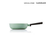 LocknLock - กระทะก้นลึกสีเขียวมิ้นต์ Decore Wok 24 ซม. รุ่น LDE1245IH