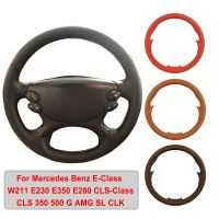 【YF】 Artificial Leather Car Steering Wheel Cover For Mercedes Benz E-Class W211 E230 E350 E280 CLS-Class CLS 350 500 G AMG SL CLK