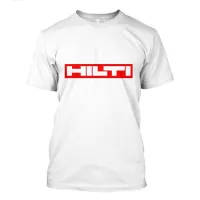 พิมพ์ที่ดีเยี่ยม hilti เครื่องโลโก้เสื้อยืดสีขาวผู้ชายขนาด S ถึง3XL TEE เสื้อออกแบบตลก