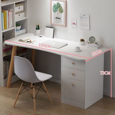 โต๊ะทำงานพร้อมลิ้นชักสีขาวโต๊ะทำงานไม้โต๊ะทำงาน สีขาว โต๊ะทํางาน ขาไม้ โต๊ะโต๊ะคอม โต๊ะเขียนหนังสือโต๊ะทำงานไม้