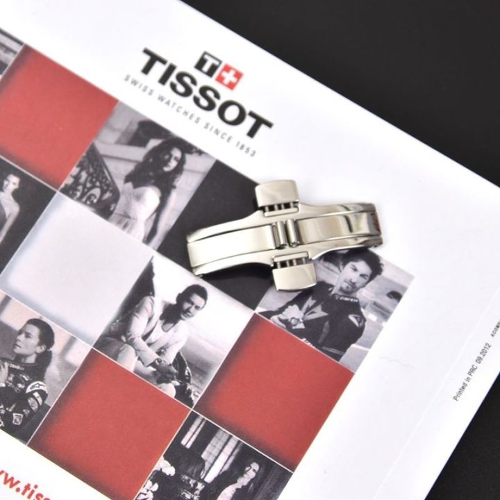 หัวเข็มขัดสาย-tissot-อุปกรณ์เสริมสายนาฬิกา-หัวเข็มขัดผีเสื้อ-เข็มขัดเหล็ก-tissot-หัวเข็มขัดเดิม-แรงล็อค-สแตนเลส-หัวเข็มขัดเหล็ก