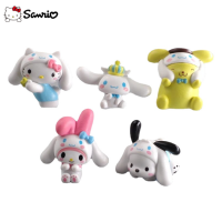 Sanrio Family Animation อุปกรณ์ต่อพ่วง Kawaii Hello Cinnamoroll Pompom My Melody Blind วันเกิดเค้กตกแต่ง Hand-Made