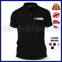 Baju Sulam Aircond York Cool T-Shirt Shirts Cotton Polo T Shirt Uniform Kolar Pakaian Casual Fashion Murah Uni Sale