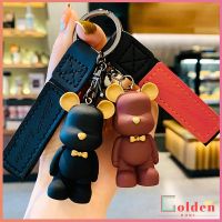 Golden พวงกุญแจแฟชั่นยุโรปเหนือหมีผูกโบว์ พวงกุญแจหมี จี้ห้อยกระเป๋า  keychain