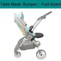 Tailor Made หนัง Armrest กันชนหน้าขยายที่นั่ง Footboard และยุงสุทธิเท้าสำหรับ Stokke Scoot รถเข็นเด็กอุปกรณ์เสริม