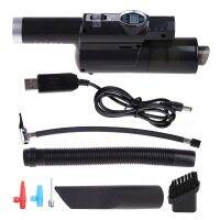 120W 4-in-1 Vacuum Cleaner Tire Inflator Portable Digital Tyre Pressure Gauge LCD Display LED Light Air Compressor Pump