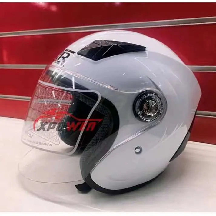 helmet motorcycle full face PAP1 RXR (007) HALF FACE HELMET WHITE