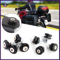 Y-MOTORS 4PCS อะลูมิเนียมอัลลอยด์ ทนต่อการสึกหรอ วงเล็บท้ายรถ ตัวเว้นวรรคแบบปลดเร็ว อุปกรณ์เสริมมอเตอร์ บุชชิ่งกระเป๋าด้านหลัง หัวเข็มขัดกล่องท้ายรถจักรยานยนต์