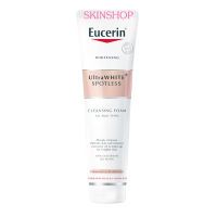 Eucerin Ultrawhite Plus Spotless Cleansing Foam 150g (EXPปี2025)