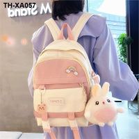 leisure ins the pure and fresh pupil backpack female han edition junior high school children