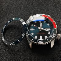 【September】 Sloped ceramic bezel insert 38x30.6mm Luminous pip at 12 For Seiko SKX007 SKX009 For Omega Sea master series MOD watch parts