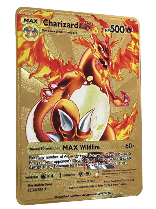 10000จุด-arceus-vmax-การ์ดโปเกมอนโลหะ-diy-การ์ด-pikachu-charizard-ทองรุ่นลิมิเต็ดเด็กของขวัญการ์ดเกมคอลเลกชัน