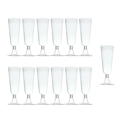 60Pcs 150Ml Disposable Hard Plastic Champagne Glass Red Wine Glass Goblet Wine Glass Party Festival Event Supplies