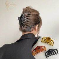 【Ready Stock】 ☄™ C18 Roselife Frosted Leopard Print Vintage Big Hair Claw Clip for Women Ponytail Holder Hairpin