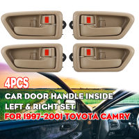 2021New 4 Pcs รถมือจับประตูภายในด้านหน้า/ด้านหลังซ้าย/ขวาสำหรับ Toyota Camry 1997/1998/1999/2000/2001