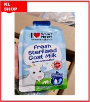 Smartheart Goat Milk - นมแพะสดสเตอริไลส์ 100% มีสารอาหารจากธรรมชาติ แคลเซียม และ ฟอสฟอรัส ช่วยเสริมสร้างกระดูกและฟันให้แข็งแรง แบบซอง 70ml