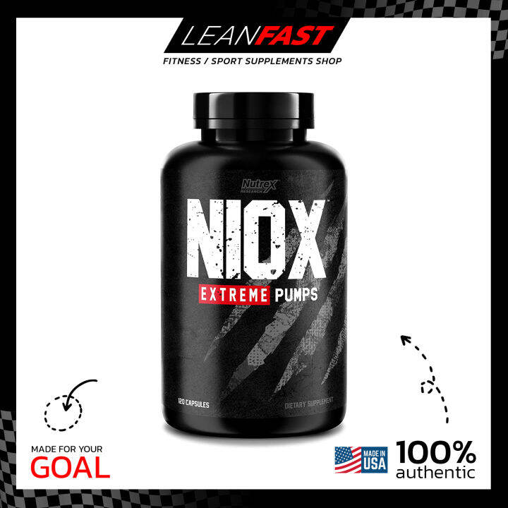 Nutrex Research Niox 120 Capsules / Nitric Oxide Supplement for