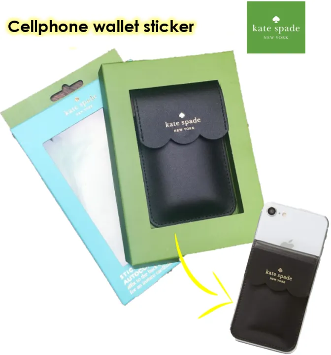 Original Kate Spade Leather Wallet / Pocket Stick-on for Mobile Cellphone |  Lazada PH