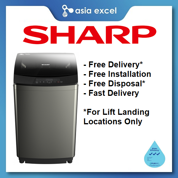 sharp top loading washing machine 10kg