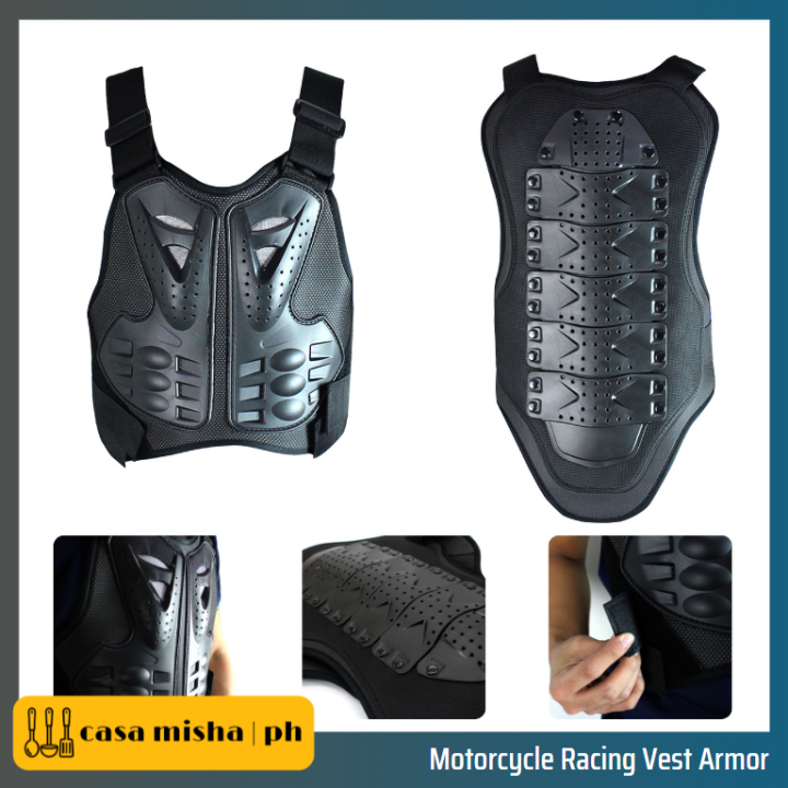 CMPH Motorcycle Body Armor Vest Protector Reflective Motorbike Rider