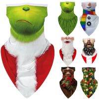 Christmas Snowman ซานตาคลอสรถจักรยานยนต์ขี่จักรยานคอผ้าพันคอผ้าพันคอผ้าพันคอ Cosplay Balaclava