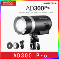 In Stock!! Godox AD300Pro Outdoor Flash Light 300Ws TTL 2.4G 1/8000 HSS for Canon Nikon Sony Fuji Olympus Pentax