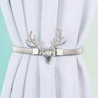 Golden Silver Color Elk Curtains Buckles Clips Window Curtains Tieback Holder Clips Curtain Strap Accessories Easter Decorations