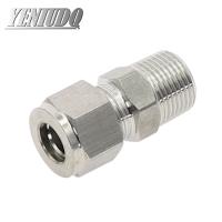 [HOT] SS 304 Stainless Steel Double Ferrule Compression Connector 6mm 8mm 10mm 12mm Tube to 1/8 quot; 1/4 quot; 3/8 quot; 1/2 quot; Male NPT Pipe Fitting