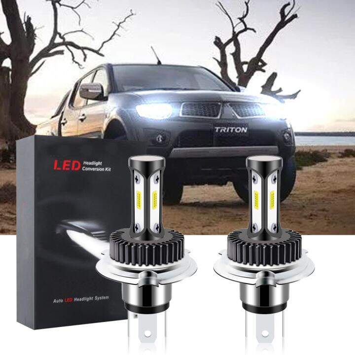 หลอดไฟหน้ารถยนต์-led-t12-6000k-สีขาว-แบบเปลี่ยน-สําหรับ-mitsubishi-triton-ปี-2007-2014-2015-1-คู่-2pcs