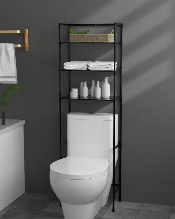 3Layer Bathroom Shelf Toilet Rack, Assemble Toilet Rack, Metal Bracket