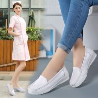 CODkecanm8 Elegant Womans Nurse Shoes Low cut Slip Wanita Kasut jururawat Size 34-41