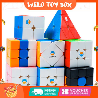 Gan Monster Go Magic Cube สติ๊กเกอร์สีสันสดใส Speed Cube ของเล่นปริศนาสำหรับเด็กสำหรับของขวัญวันเกิด