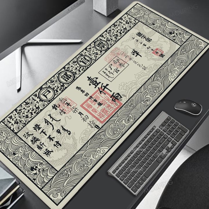 white-and-black-art-gaming-mouse-pad-laptop-gamer-keyboard-deskmat-japanese-mousepad-personalized-office-computer-carpet-playmat