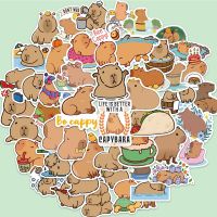 10/50pcs Cute Capybara Cartoon Cute Brown Animals Stickers For kids Laptop Phone Car Book DIY Luggage Stickers Aesthetic Pack