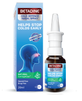 Betadine Cold Defense Nasal Spray ADULT สเปรย์ป้องกันและลดเชื้อหวัด Exp.05/2024.