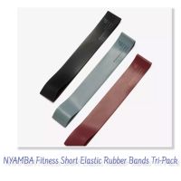 Fitness 5-6-7 Kg Short Elastic Rubber Bands Tri-Pack ยางยืดออกกำลังกายขนาดเล็กแพ็ค 3 ชิ้นรุ่น 100 NYAMBA