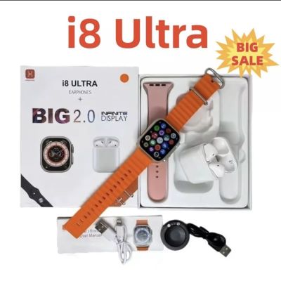 i8 Smartwatch TWS 2 in 1 สมาร์ทวอทช์ บลูทูธ ไร้สาย 2.0 นิ้ว Series 8 i8 Ultra